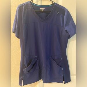 Women’s Scrub Top Scrubstar brand in Navy, Size Large, Like new!